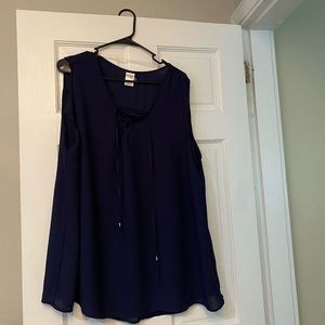 Navy blue top